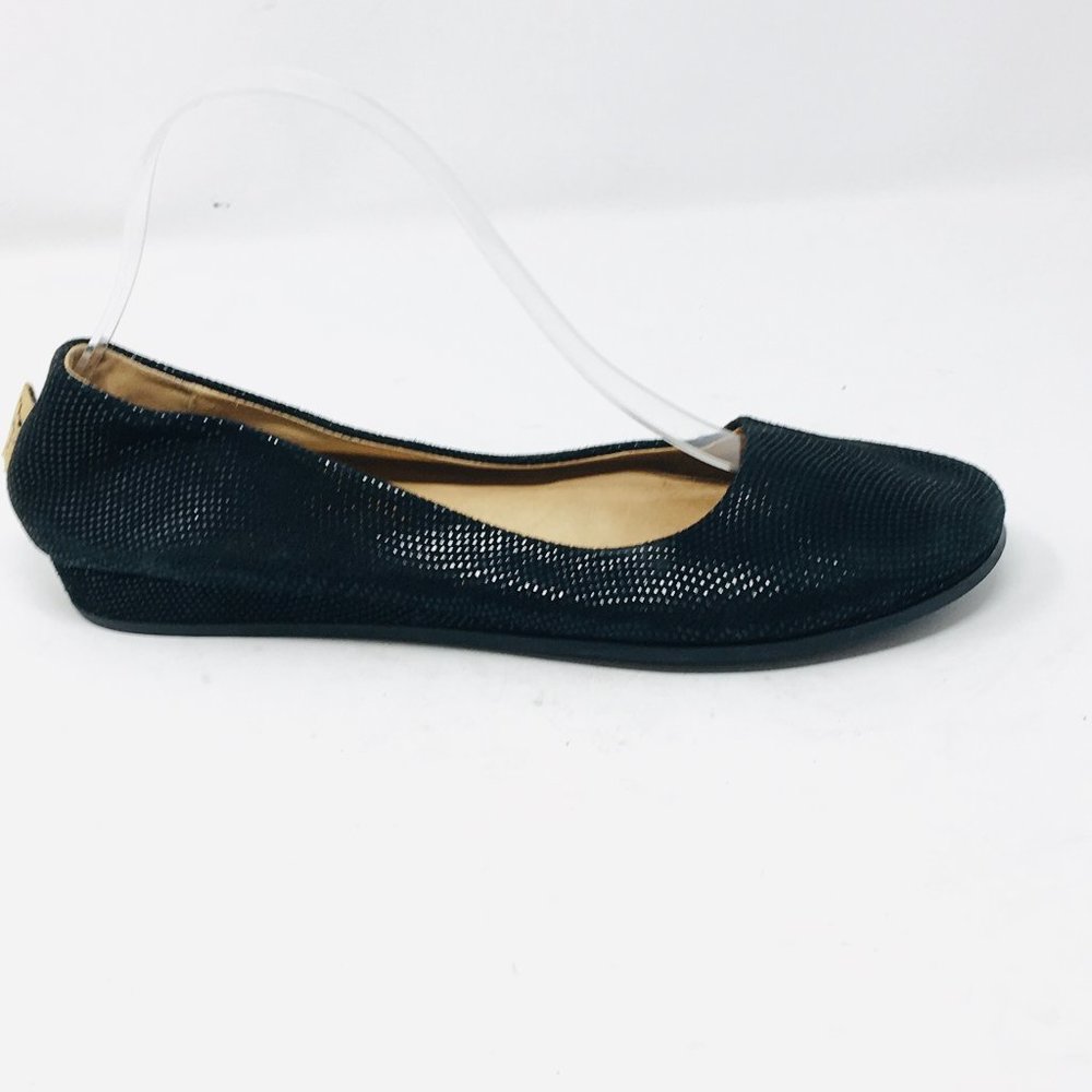 French Sole FS/NY  Size 10 Black Leather Flats